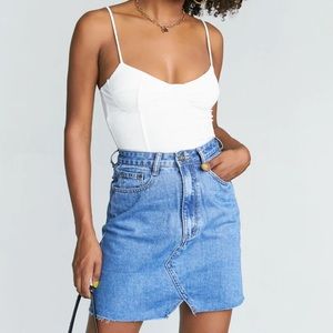 Princess Polly Blue Mini Skirt